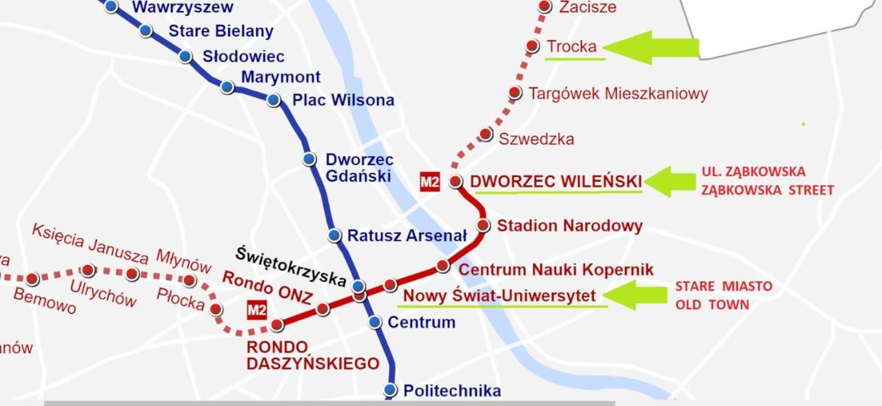 Metro Trocka Apartment Warschau Buitenkant foto